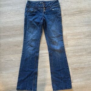Rewind Dark Blue Flare Jeans
